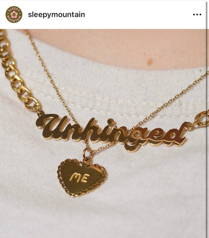 “The Stassi” Unhinged Nameplate Necklace