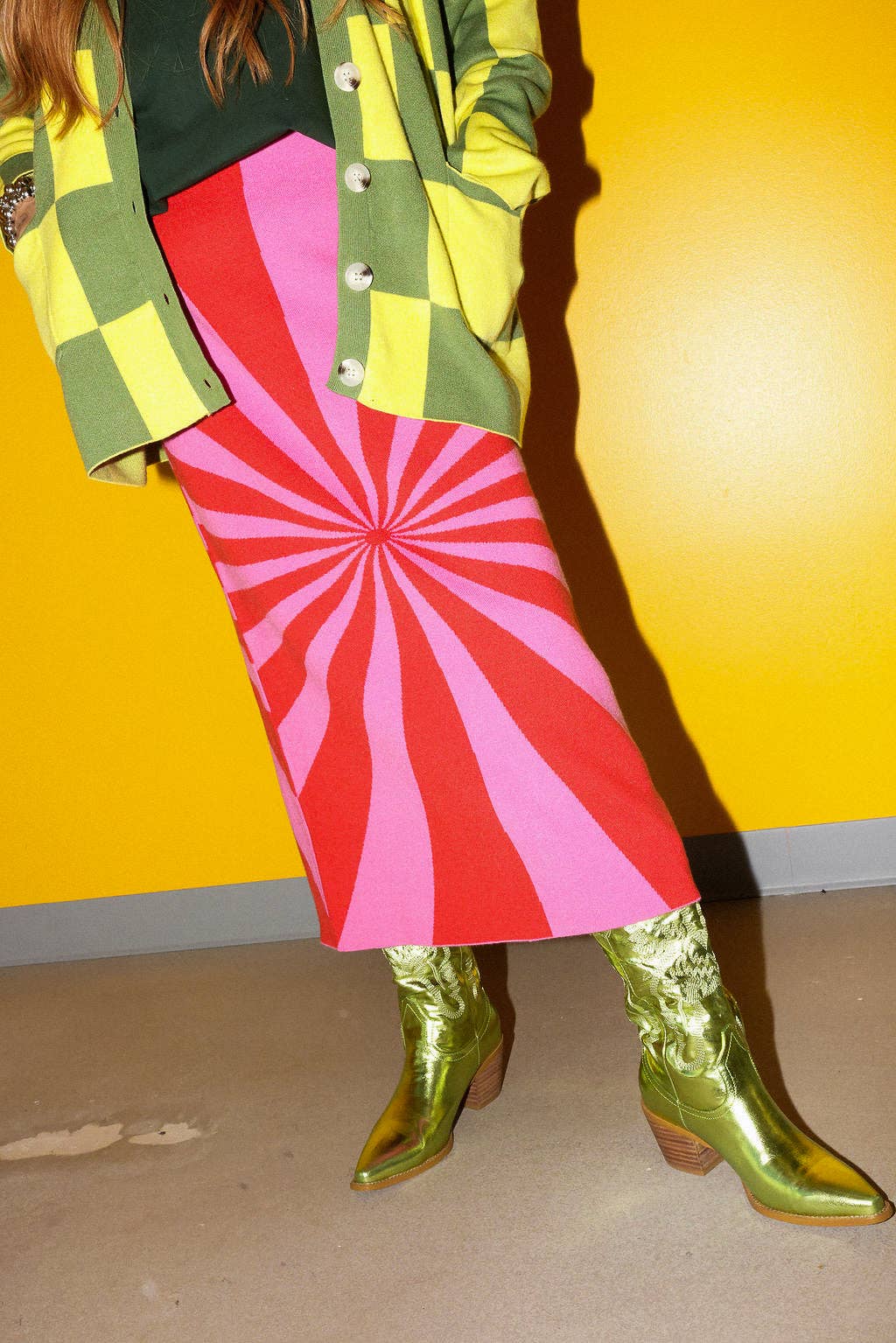 “The Carl” I'm Spiraling Midi Skirt