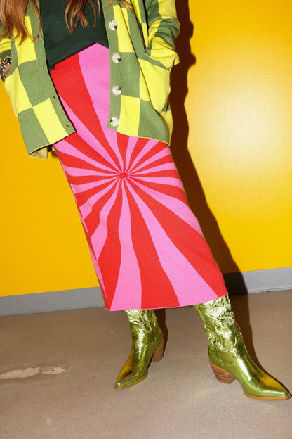 “The Carl” I'm Spiraling Midi Skirt