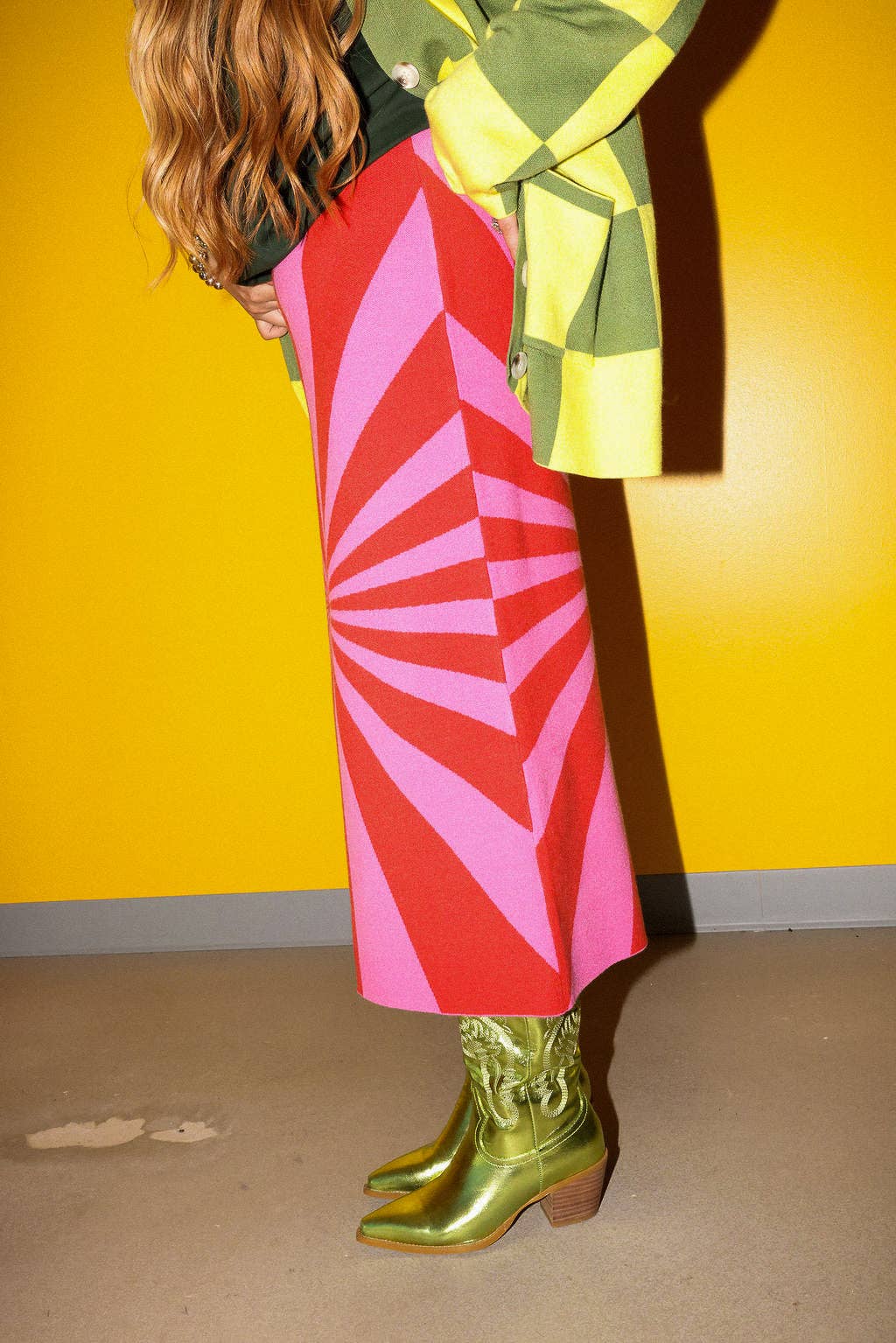 “The Carl” I'm Spiraling Midi Skirt