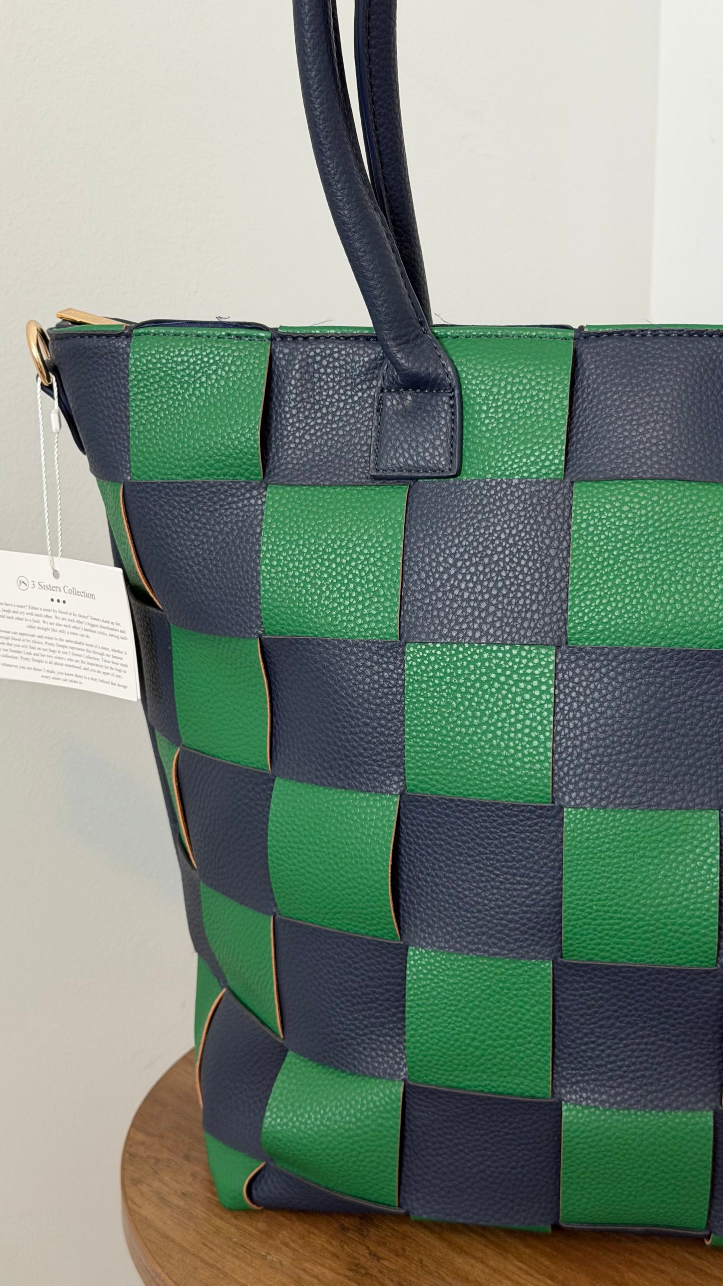 “The Katie” Checkered Tote