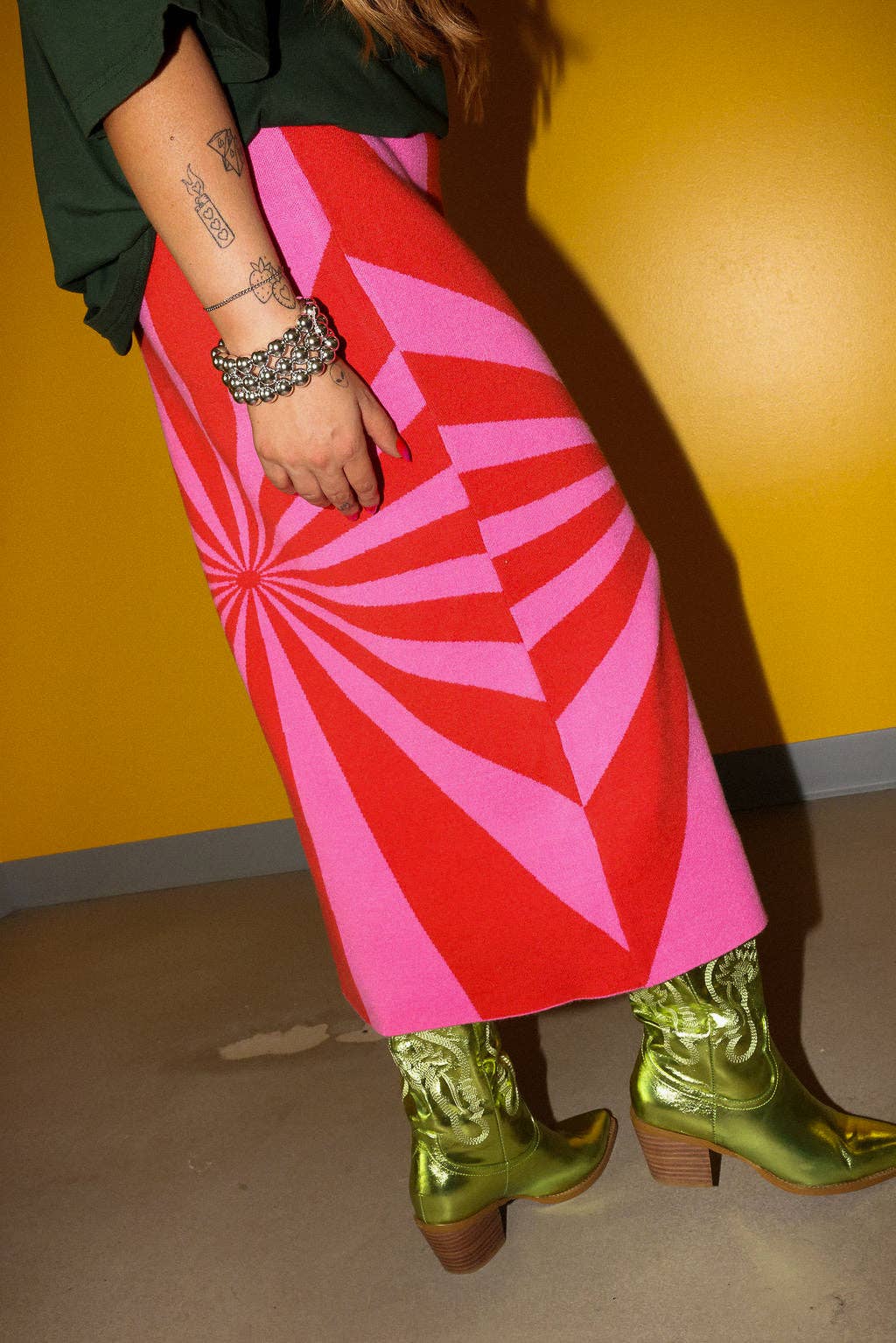 “The Carl” I'm Spiraling Midi Skirt