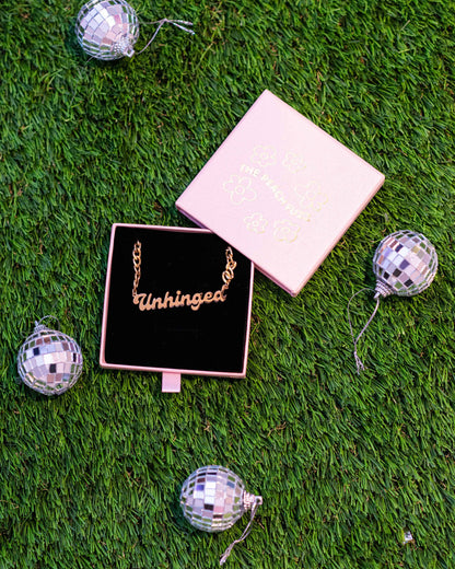 “The Stassi” Unhinged Nameplate Necklace