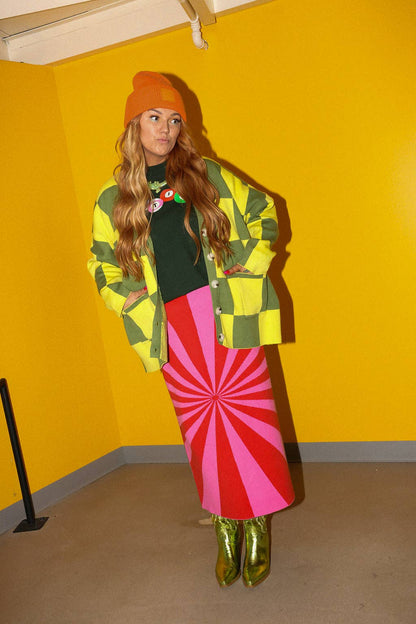 “The Carl” I'm Spiraling Midi Skirt