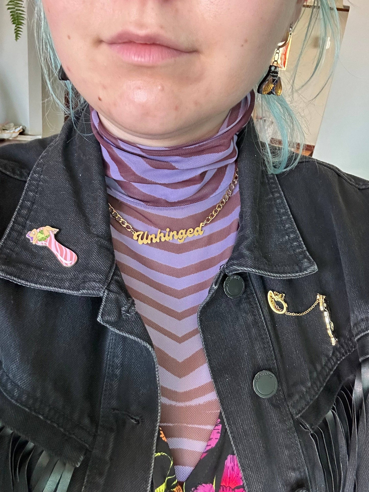 “The Stassi” Unhinged Nameplate Necklace